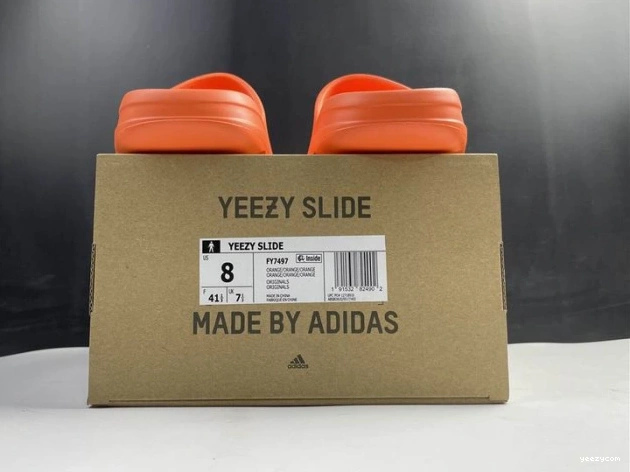 Slide Orange Adidas Yeezy FY7497 1102